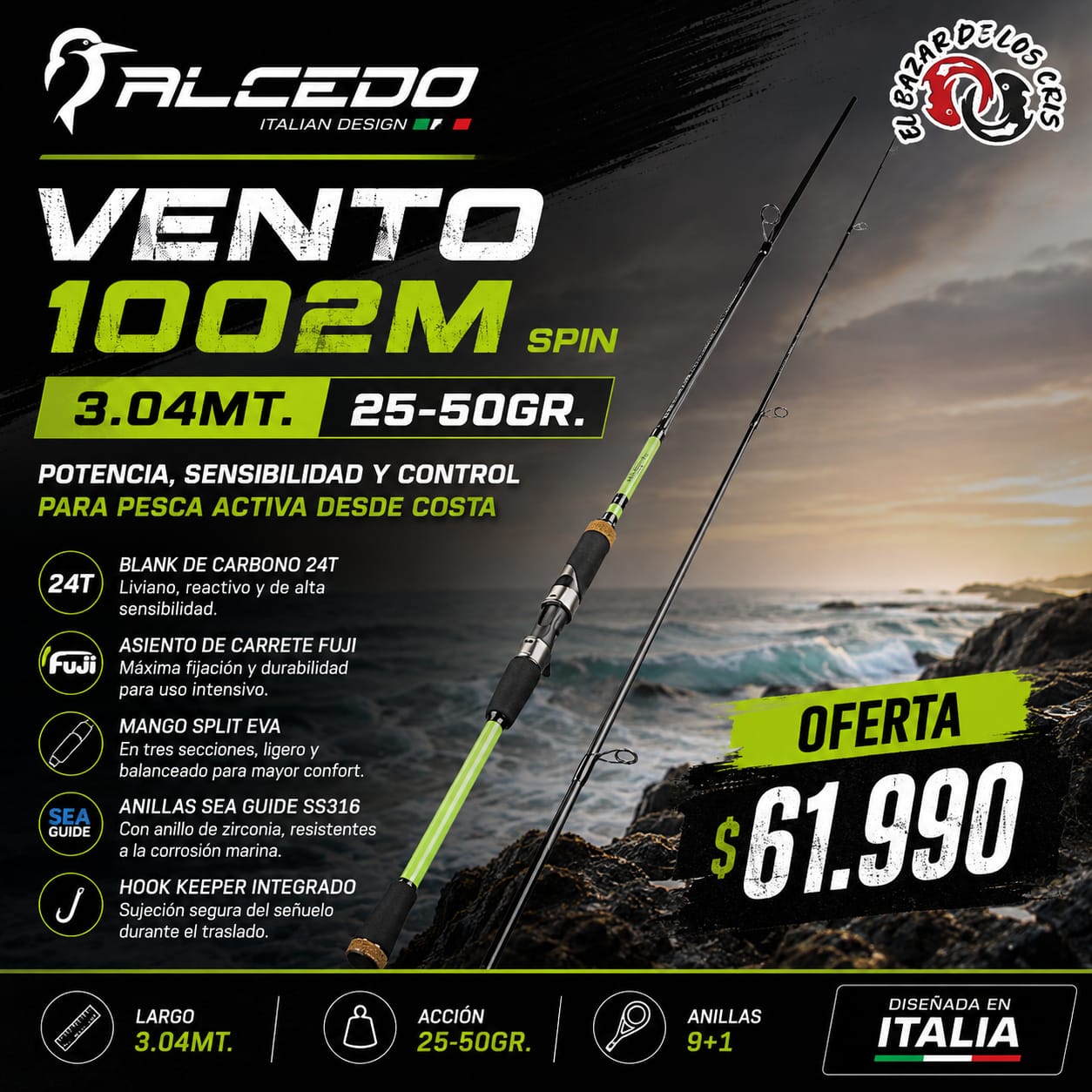 alcedo vento 3mt