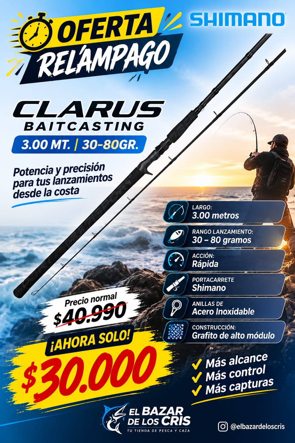 clarus baitcasting
